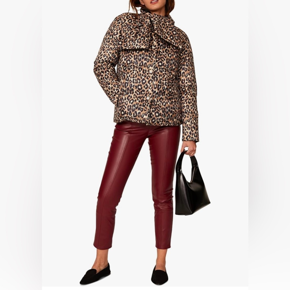 Kate Spade Leopard Print Puffer Jacket